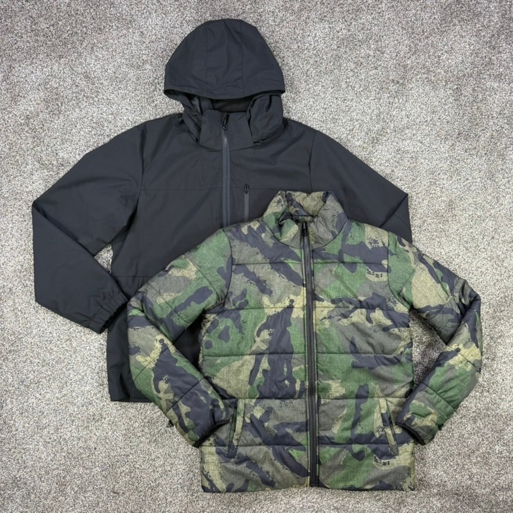 Pulse Youth XL (20) 3-in-1 Jacket Black Shell Camo Puffer Liner Detachable Hood